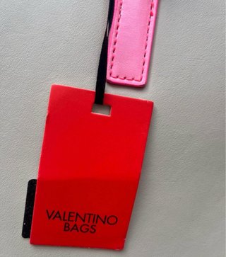 Borsa Valentino Beige/Rosa Shopping Bag