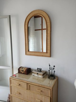 Habitación de matrimonio en mimbre
