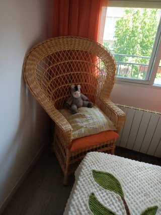 Habitación de matrimonio en mimbre