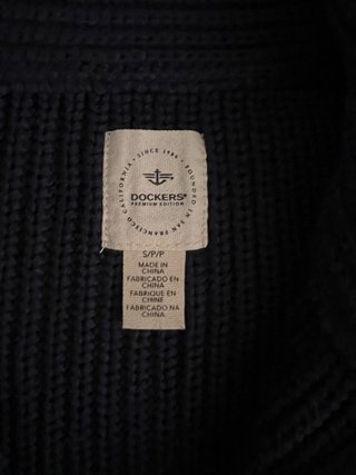 Maglione Dockers cotone zip blu taglia S