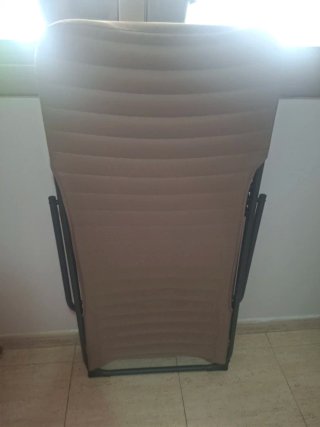 Hamaca de playa plegable beige