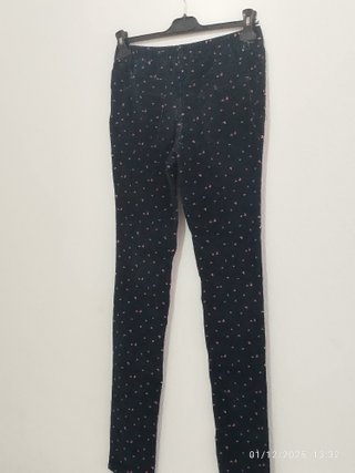Pantalón pana niña estampado