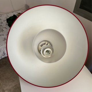 Lámpara de techo Ikea Roja y Blanca