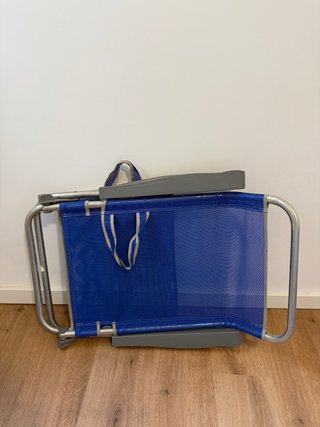 Silla de Playa Plegable Azul