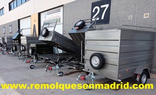 NUEVO: Remolque plataforma 750 kg 2 ejes