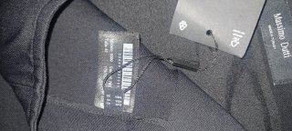 Pantalón Capri Massimo Dutti Negro Botones