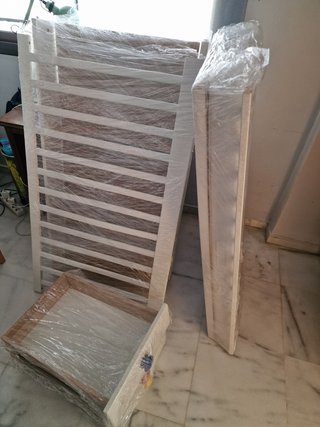 Cuna Ikea Gonatt con 3 cajones y colchón