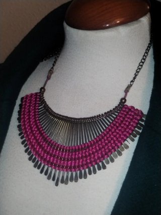 Collar Zara metal y cuerda 2010