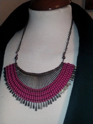 Collar Zara metal y cuerda 2010