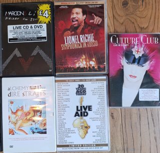 DVD di 18 Concerti Live Internazionali e Italiani