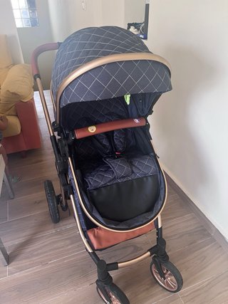 Cochecito Bebé 3 en 1 Azul Marino