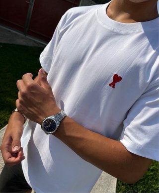 T-Shirt Ami Paris Branca Nova