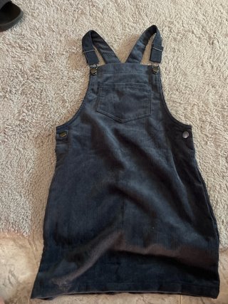 Vestido mono pana azul grisáceo T. 8-10