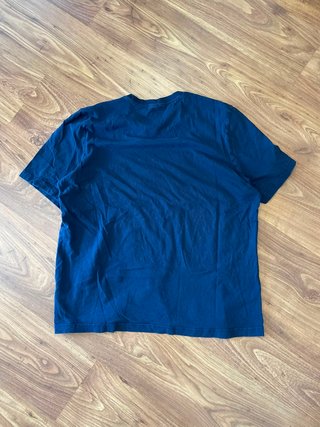 Reebok Vintage T-Shirt Navy Embroidered Logo Y2K S