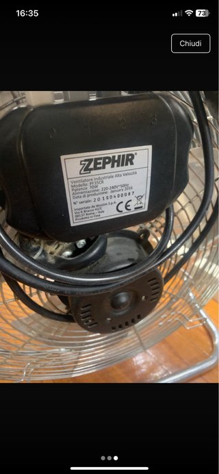 Ventilatore da tavolo Zephir