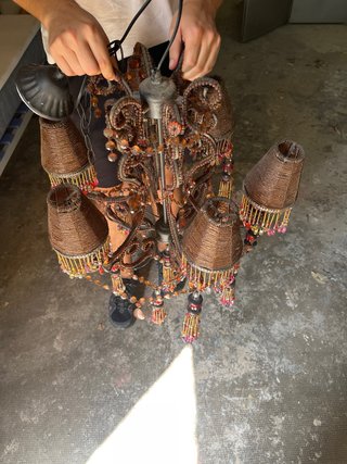 Lámpara colgante exótica