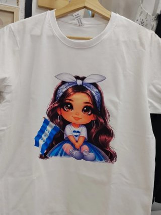 Camiseta personalizada niña bandera Honduras