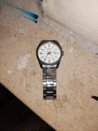 Relógio Casio WR 50M Prata