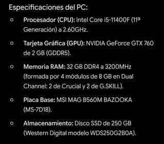 Mars Gaming PC Negro