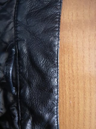 Giubbotto ecopelle uomo Rifle nero