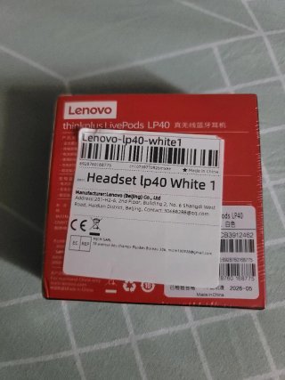 Lenovo Thinkplus LP40 Auriculares Bluetooth Blanco
