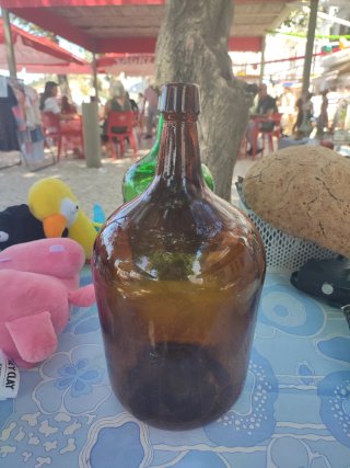Garrafão de Vidro Âmbar