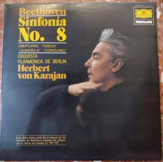 Vinilo Beethoven Sinfonía No. 8 - Karajan