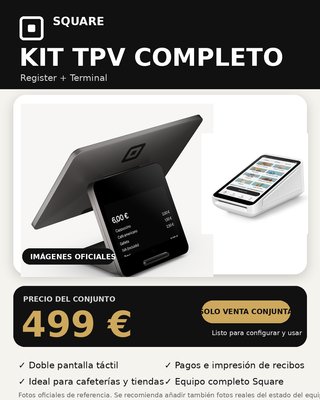 Kit TPV Completo Square: Terminal + Datafono