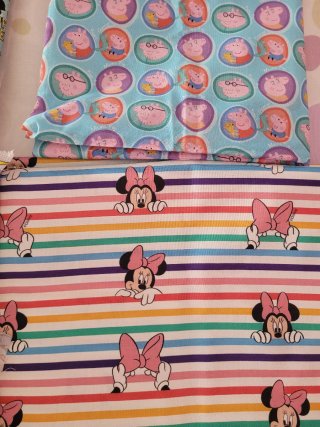Lote de telas infantiles