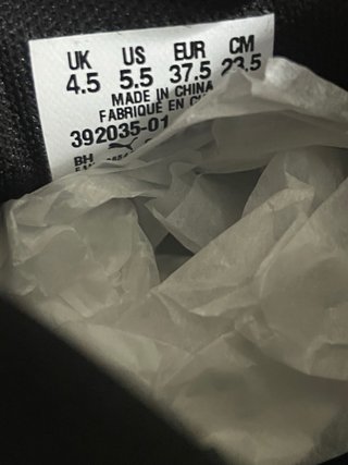 Scarpe Puma 37.5 nere e bianche