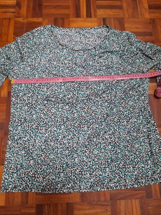 Blusa estampada multicolor