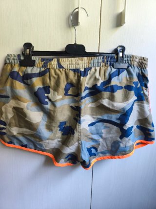 Bañador hombre camuflaje naranja