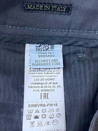 Pantalone uomo Liu Jo grigio taglia IT 46