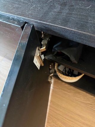 Mueble TV Ikea Negro