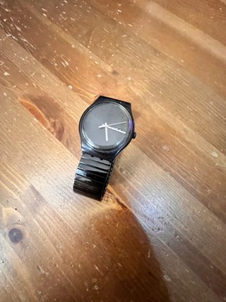 Orologio Swatch Nero con Bracciale Metallico
