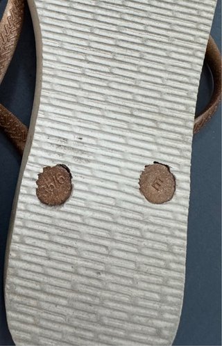 Havaianas Mujer Beige/Oro Talla 36.5