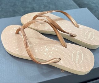 Havaianas Mujer Beige/Oro Talla 36.5