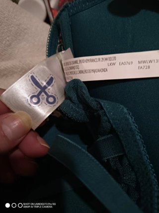 Sujetador push up encaje verde Kiabi