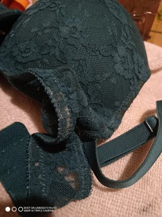 Sujetador push up encaje verde Kiabi