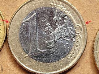 77 Monete Euro con Errori di Conio e Difetti
