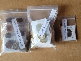 77 Monete Euro con Errori di Conio e Difetti