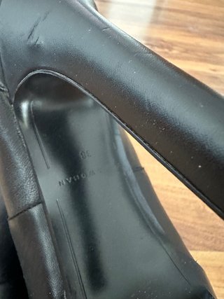 Botines de piel Zara negros