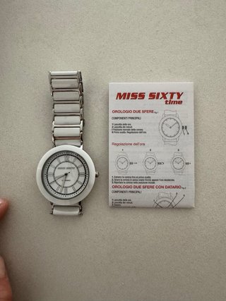 Orologio Miss Sixty Donna Bianco e Argento