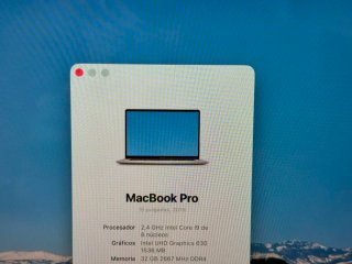 Macbook pro 16" 2019 i9/32/1TB SEMINUEVO