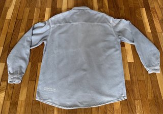 Camisa Zara Hombre Gris M relaxed fit