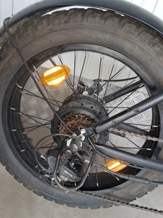 Bicicleta Eléctrica Fat Bike Negra