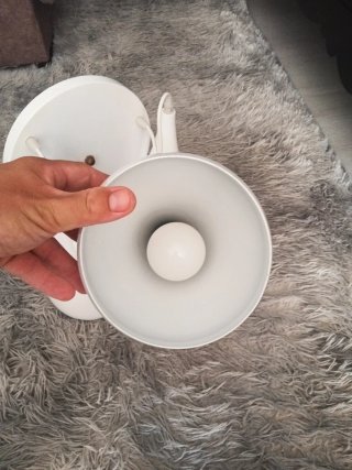 Lámpara de techo colgante blanca