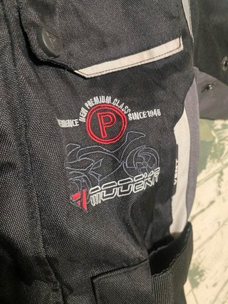 Chaqueta Moto Niño Negra y Gris
