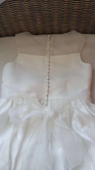 Vestido de gala Lola Roillo oro y rosa