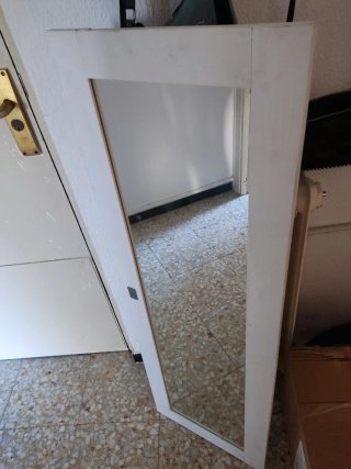 Espejo Ikea Madera y Cristal
